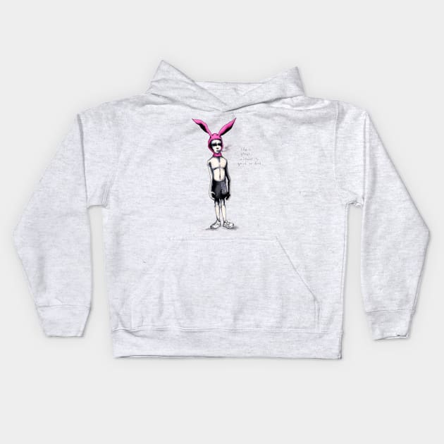 Gummo Rabbit Kids Hoodie by LVBart